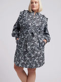 ERDEM x Universal Standard  Size L (22/24)  Black & Lt. Blue Floral Dress