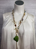Gold Multi Metal Chain- link Boho Necklace