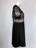 eloquii Size 16 Black & Beige Lace Dress