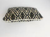 Dansk Smykkekunst Cream & Charcoal Cotton Clutch NWT