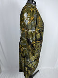 Igigi Size 22W Olive & Mustard Crosshatch Dress