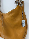 Anna Morellini Mustard Leather Hobo Bag