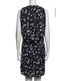 vince. Size L (14) Black & Gray Abstract Dots Dress