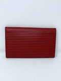 Vintage Fila Red Leather Tri-Fold Wallet