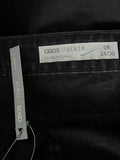 ASOS Size 24 Black Raw Edge Jeans