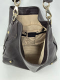 Cole Haan Brown Pebbled Leather Shoulder Bag