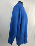 Max Mara Size Open Blue Oversized Blazer
