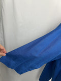 Max Mara Size Open Blue Oversized Blazer