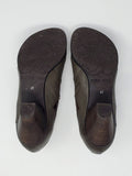Fidji Shoe Size 10 Gray & Brown Criss-Cross Leather Shootie