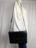 Lodis Black Woven Envelope Purse NWOT