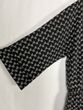 Joie Size XL (16) Black & White Geometric Jumpsuit