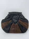 Vintage Viva of California Black & Brown Leather Purse