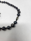 Charcoal & Black Pearl Necklace