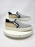 vince. Size 10 Beige & White & Black Loafer Sneakers