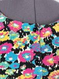 Ulla Popken Size 32/34 Black Floral Sweater