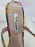 Nina Size 9.5 (39.5) Rainbow Stripe Metallic Heels