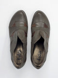 Fidji Shoe Size 41 (10) Gray & Brown Leather Shootie