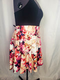 Lane Bryant Size 28 Blush & Purple Floral Skirt NWT