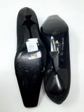 Vintage Pancaldi 1888 Size 10N Black & Purple Snakeskin Heels