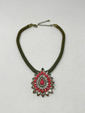 Lydell NYC Bronze & Pink Retro Necklace