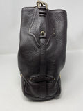 Cole Haan Brown Pebbled Leather Shoulder Bag