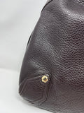 Cole Haan Brown Pebbled Leather Shoulder Bag