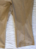 Only Necessities Size 38 Beige Solid Cotton Twill Pants